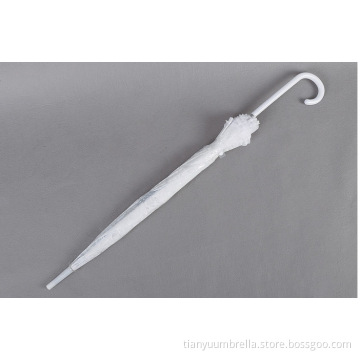 White Love Small Fresh Ladies Transparent Umbrellas